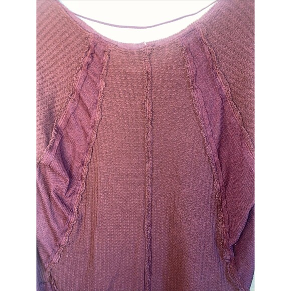 Free People Laguna Waffle Knit Thermal boho long sleeve hippie soft xs - Picture 8 of 12